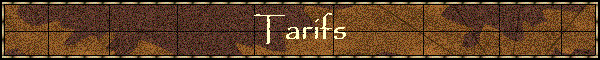 Tarifs